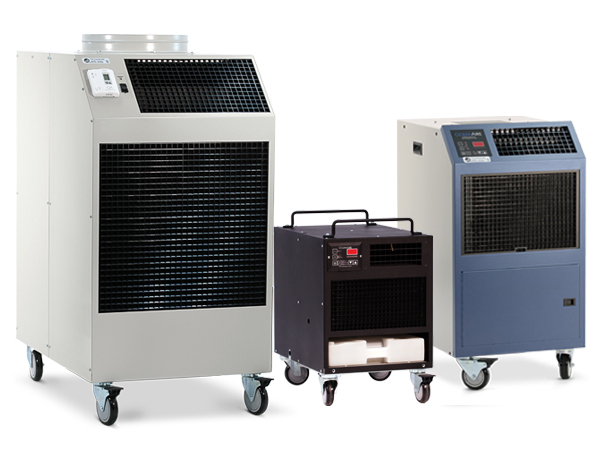 Oceanaire family of portable air cooled rental units from 12,000 Btu's to 60,000 Btu's |  PAC6012; CAC1211; 2OAC1811