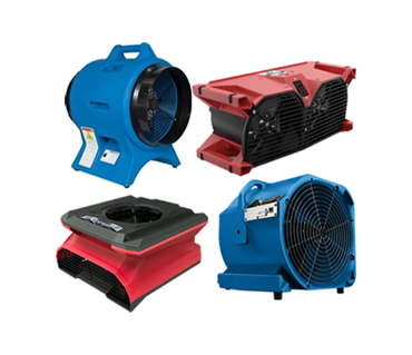 Restoration air movers, portable blowers | Phoenix Axial, AAM; Phoenix Centrifugal Fan, CAM 