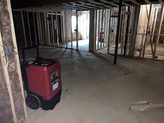 Dehumidification Rental for Custom Home