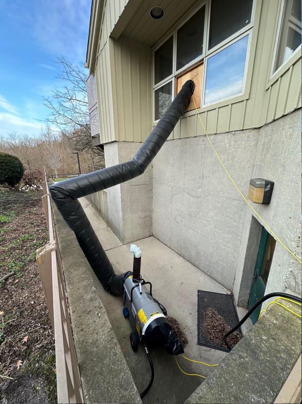 Emergency Temporary Heating Setup