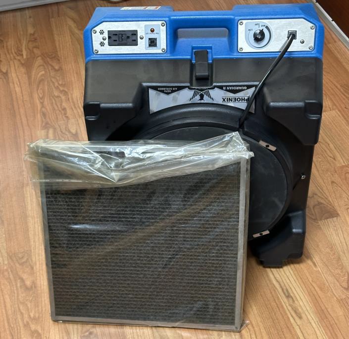 HEPA Air Scrubber in Round Lake Beach, with an Activated Carbon Filter HEPA Air Scrubber in Round Lake Beach, with an Activated Carbon Filter